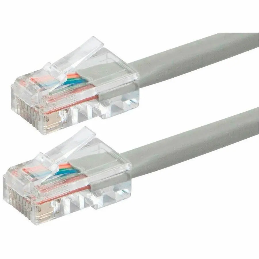 Monoprice Patch UTP Category 6 Network Cable - 25 ft Gray, High-Speed Ethernet with Gold-Plated Connectors