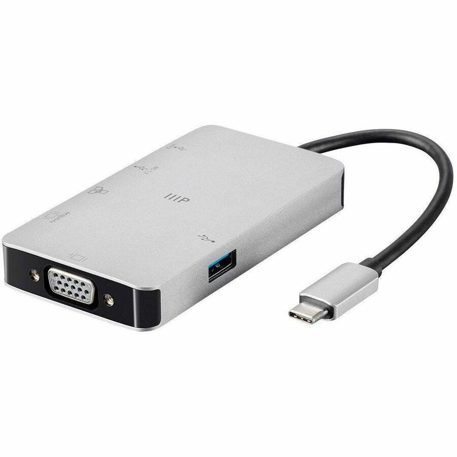 Monoprice Consul Series USB-C to HDMI & VGA Docking Station with Ethernet and Power Delivery