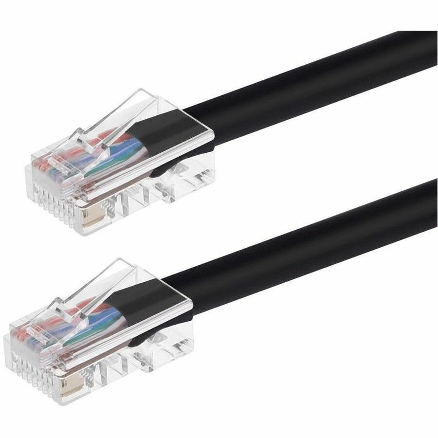 Monoprice Patch UTP Category 5e Network Cable with Zeroboot Design - 25 ft, Black