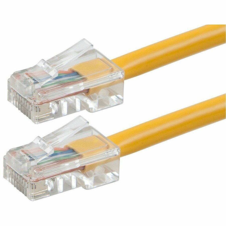 Monoprice Patch UTP Category 6 Network Cable – 25 ft, Yellow, Zeroboot Series