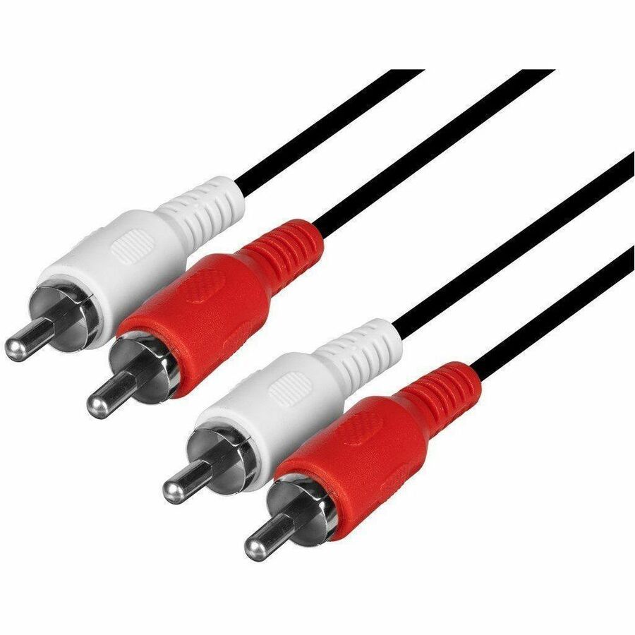 Monoprice 6ft 28AWG RCA Audio/Video Cable with Red and White Connectors