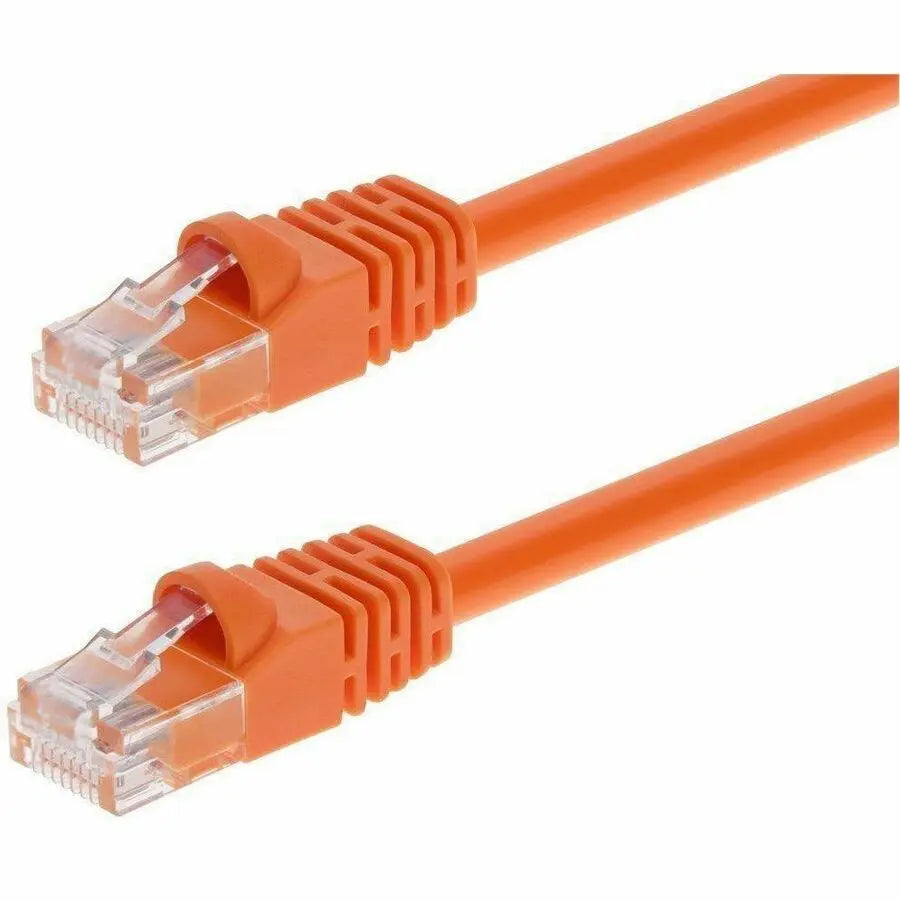 Monoprice Patch UTP Category 5e Network Cable - 24AWG, 350MHz, Pure Bare Copper, Snagless RJ45, Fullboot Series, Orange