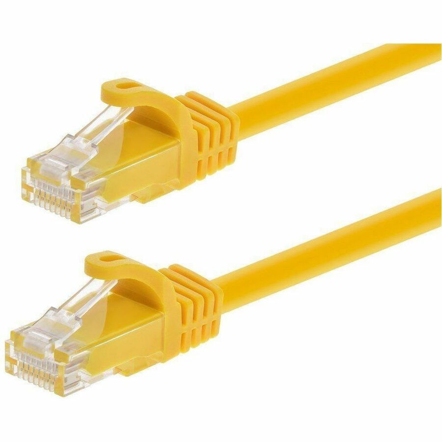 Monoprice Flexboot Series Cat6 Patch Network Cable - 12-Pack, Yellow
