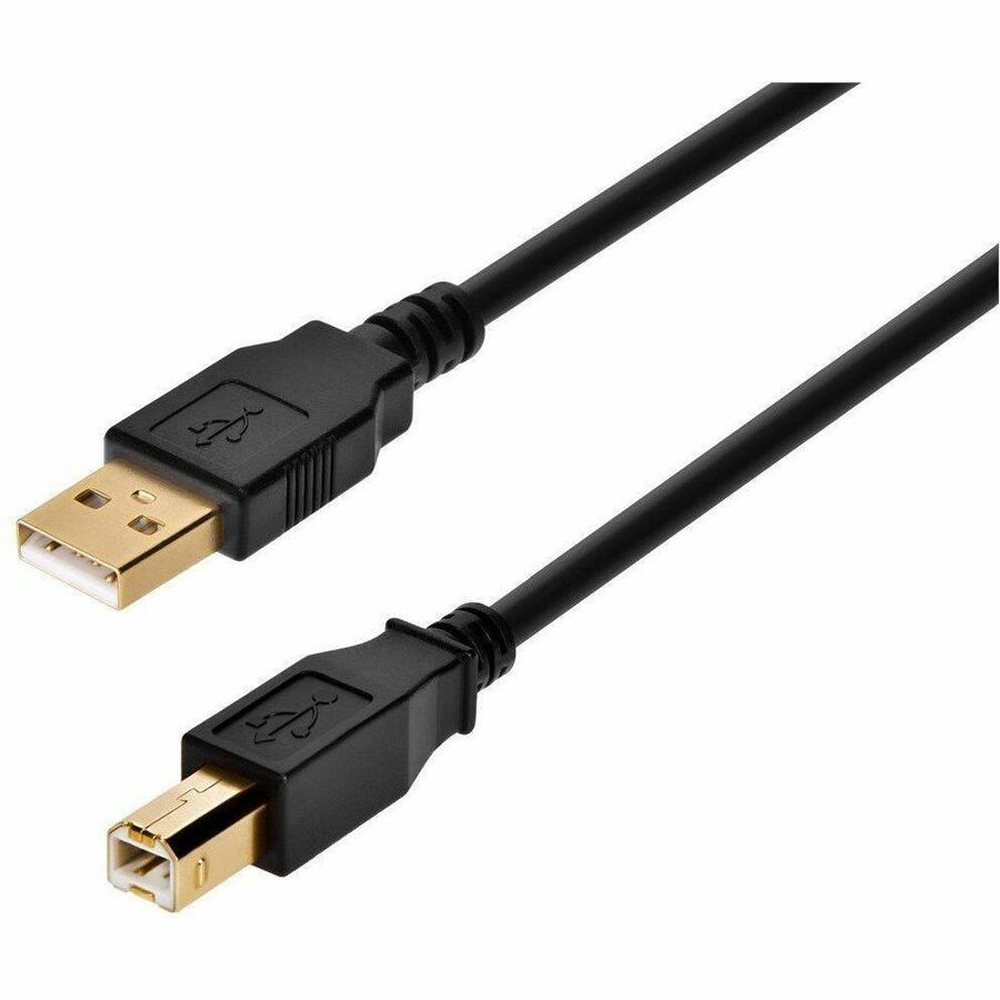 Monoprice USB-A to USB-B 2.0 Cable - 15ft, Gold Plated Connectors, Black