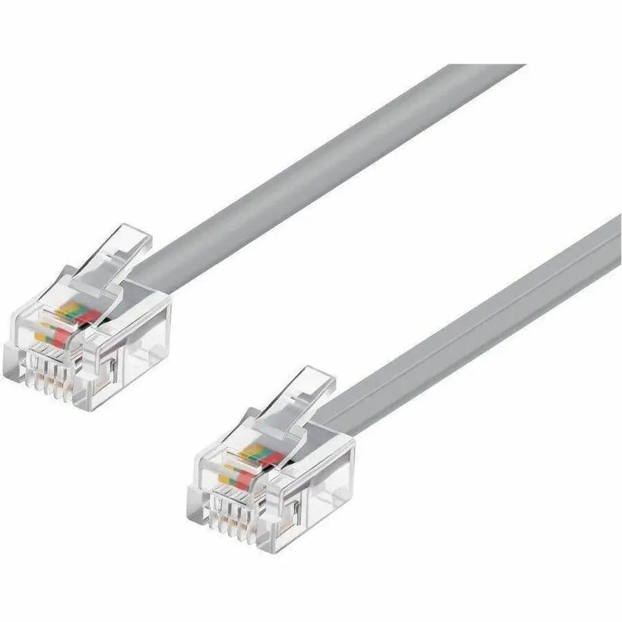 Monoprice Phone Cable RJ11 (6P4C) Straight for Data – 50ft