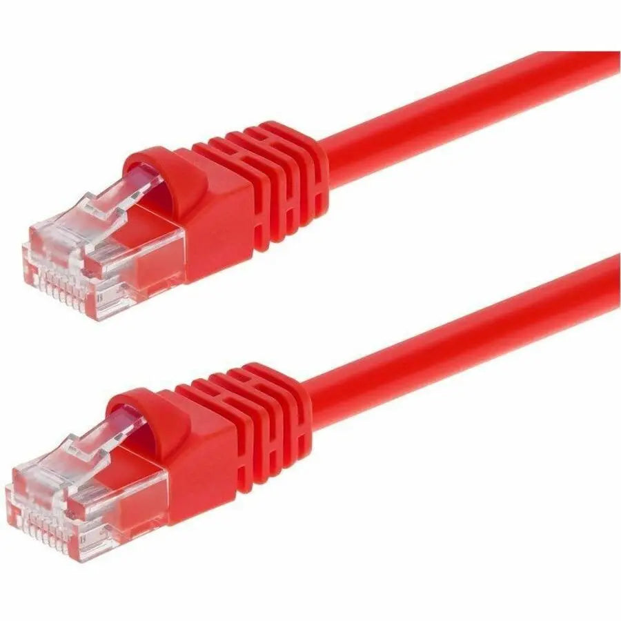 Monoprice Patch UTP Category 6 Network Cable - 3 ft Red Ethernet Cable with Gold-Plated Contacts and Snagless Boot