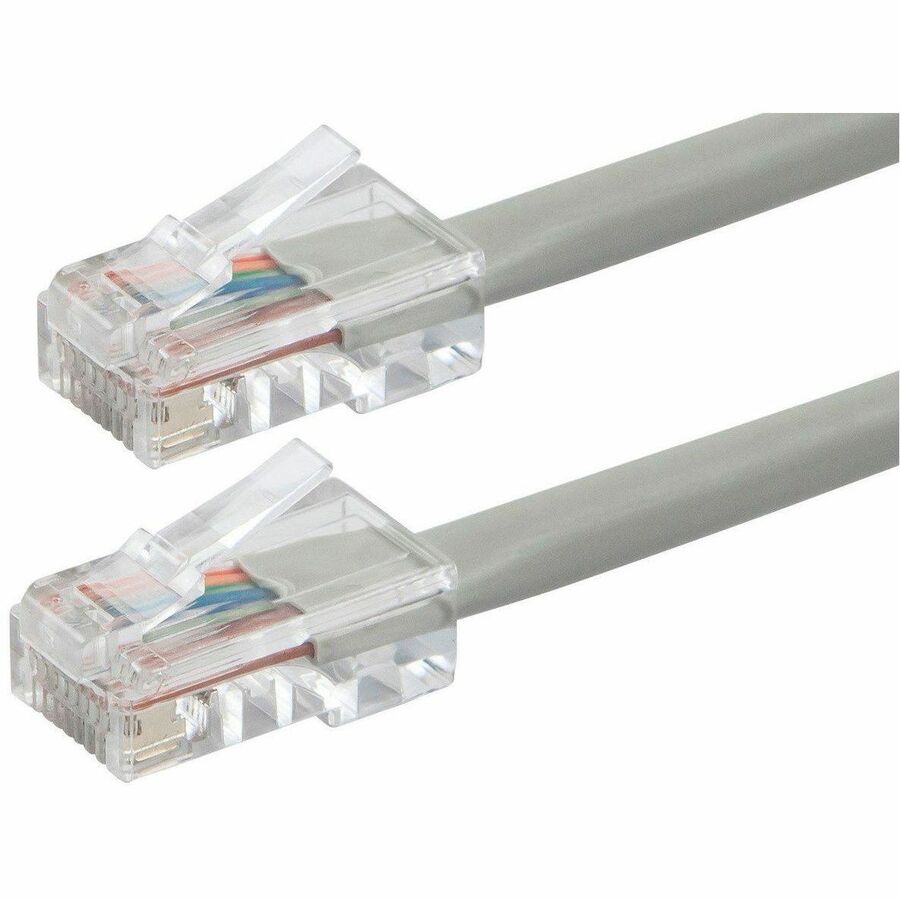 Monoprice Patch UTP Category 6 Network Cable - 25 ft Gray, High-Speed Ethernet with Gold-Plated Connectors