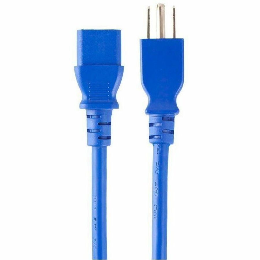 Monoprice Standard Power Cord with NEMA 5-15P to IEC 60320 C13, 2 ft, Blue