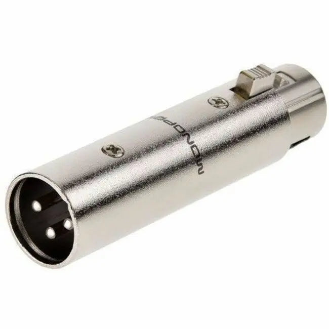 Monoprice 3-Pin Male to 5-Pin Female DMX Converter - Durable Anodized Aluminum Adapter