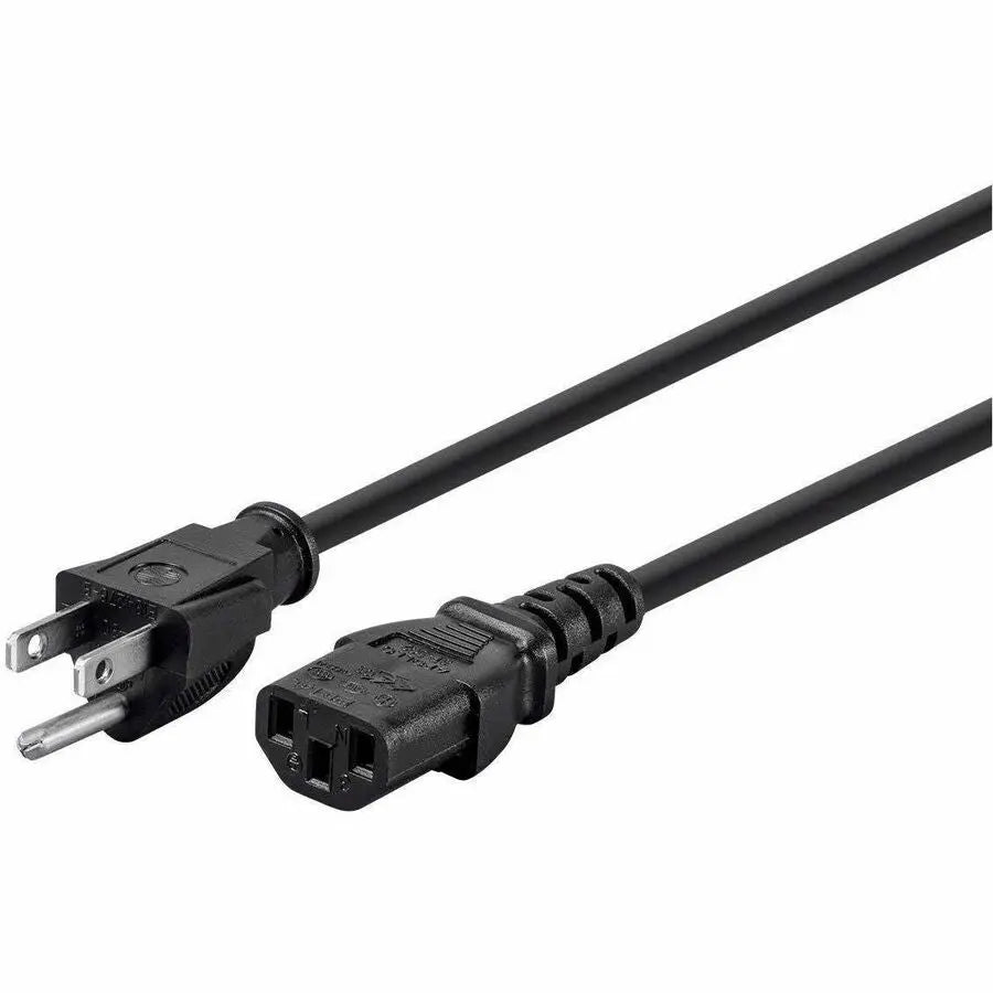 Monoprice Standard Power Cord with NEMA 5-15P to IEC 60320 C13 — 25 ft, Black