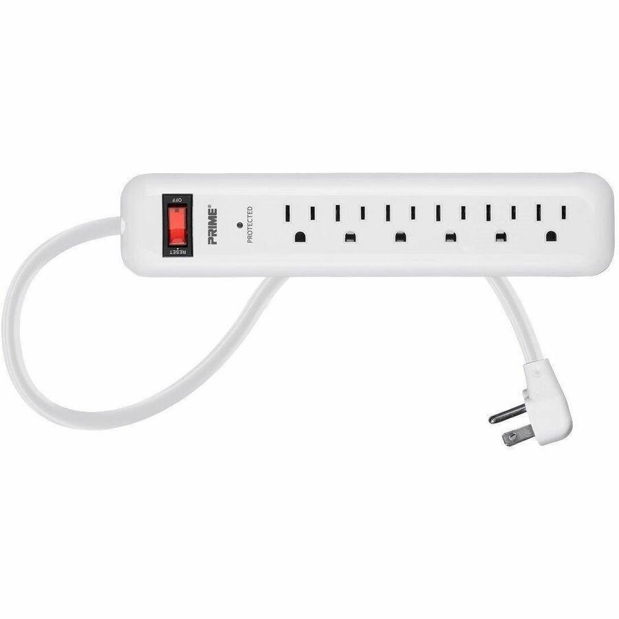 Monoprice 27854 6-Outlet Surge Protector with 8 ft Cord and Low-Profile Plug