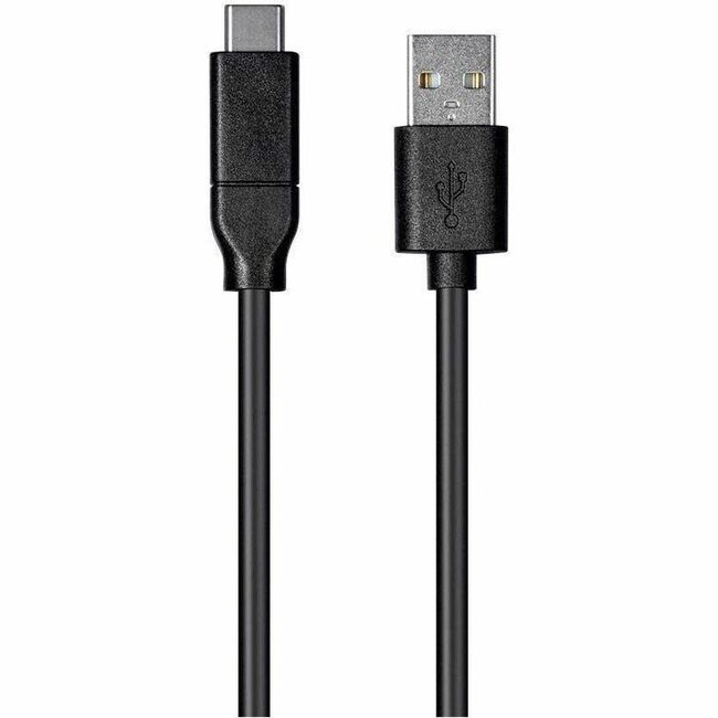 Monoprice Essentials USB-C to USB-A 2.0 Cable - 4m (13.1ft), Black, 480Mbps Data Transfer, 3A Fast Charging