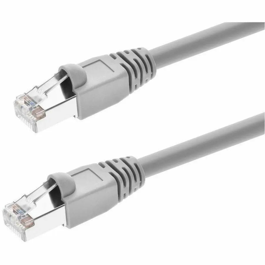 Monoprice Patch STP Category 5e Network Cable – 3 ft Gray shielded Ethernet cable with gold-plated contacts
