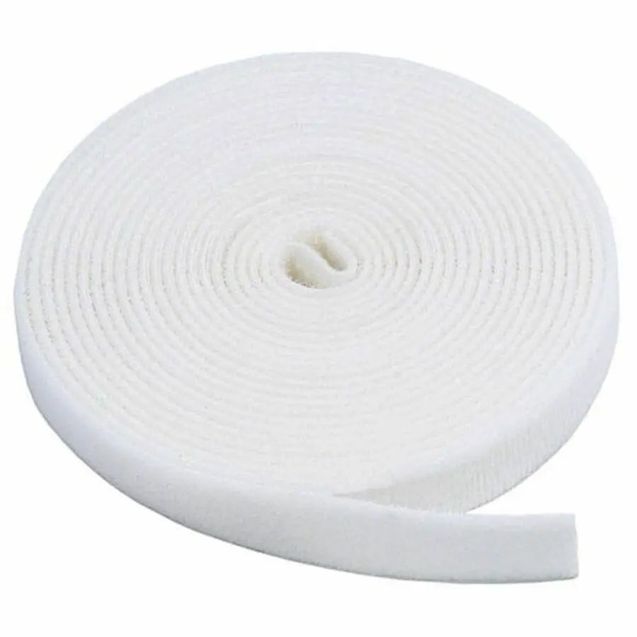 Monoprice 3-Pack Hook and Loop Fastening Tape – 15 ft Rolls, 3 Rolls, 0.75 inch Wide, White