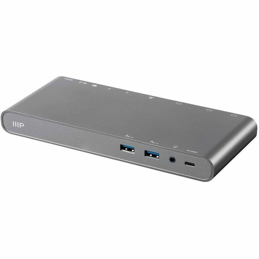 Monoprice 29434 Dual Monitor USB-C Docking Station with 4K HDMI, DisplayPort, VGA, Gigabit Ethernet, and 100W Power Delivery