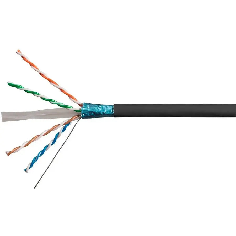 Monoprice Cat.6 STP Network Cable - 1000 Feet Riser-Rated Solid Copper Ethernet Cable for Gigabit Networks