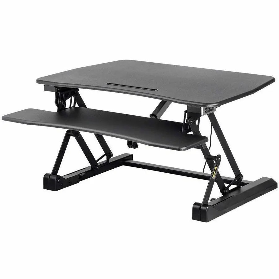 Workstream by Monoprice Inc Electric Height Adjustable Sit-Stand Desk Converter, 36 inches