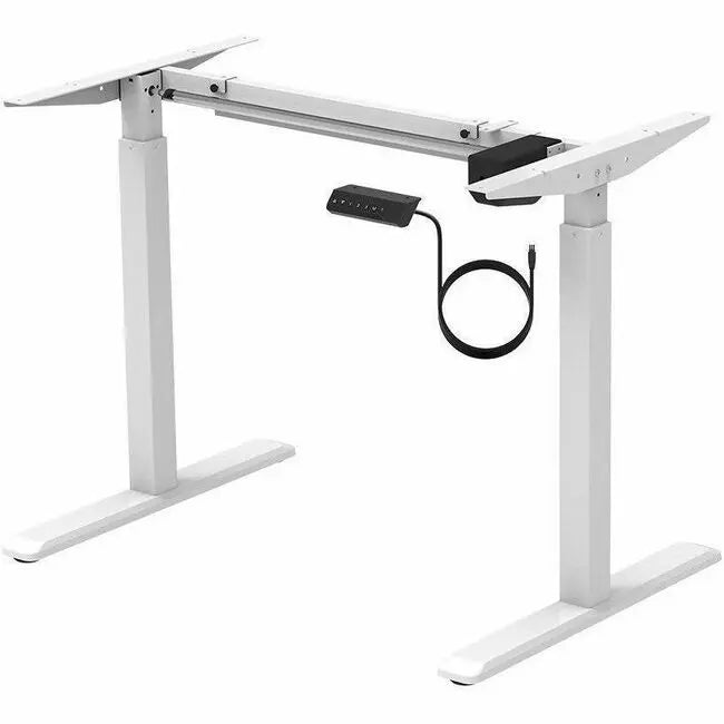 Monoprice Sit-Stand Single Motor Height Adjustable Desk Frame, Electric, White - Model 31291