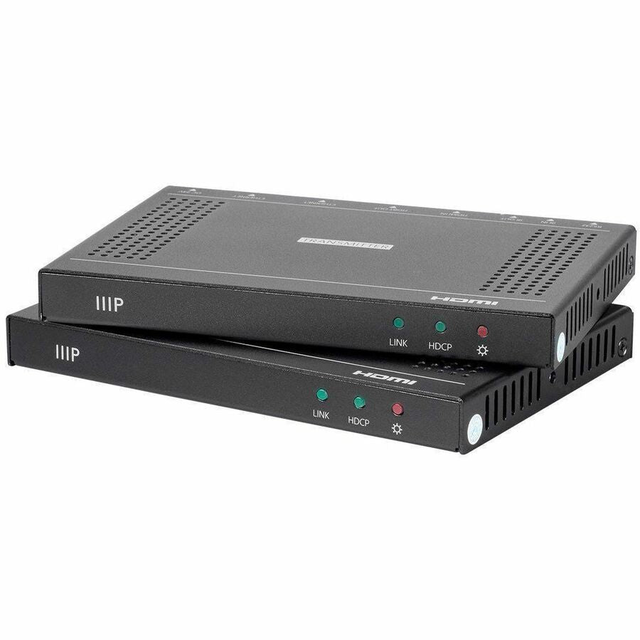 Monoprice Blackbird 4K60 Pro HDBaseT Extender Kit – 100 Meter HDMI Over Ethernet with PoH Support