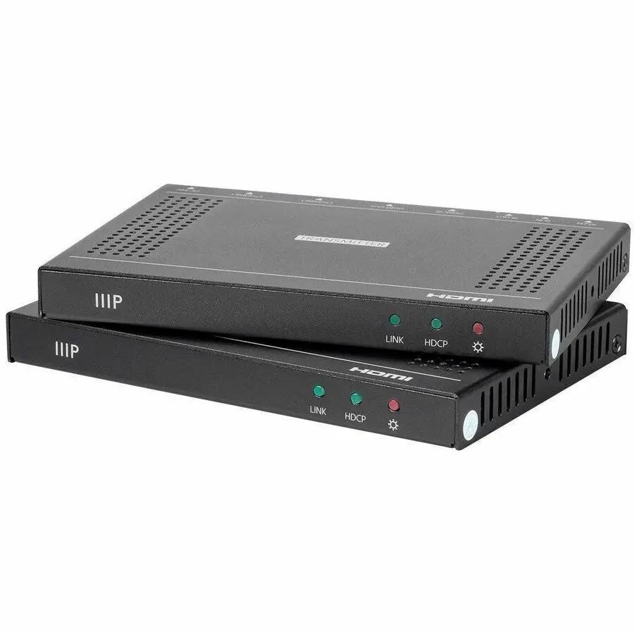 Monoprice Blackbird 4K60 Pro HDBaseT Extender Kit – 100 Meter HDMI Over Ethernet with PoH Support by Monoprice, Inc