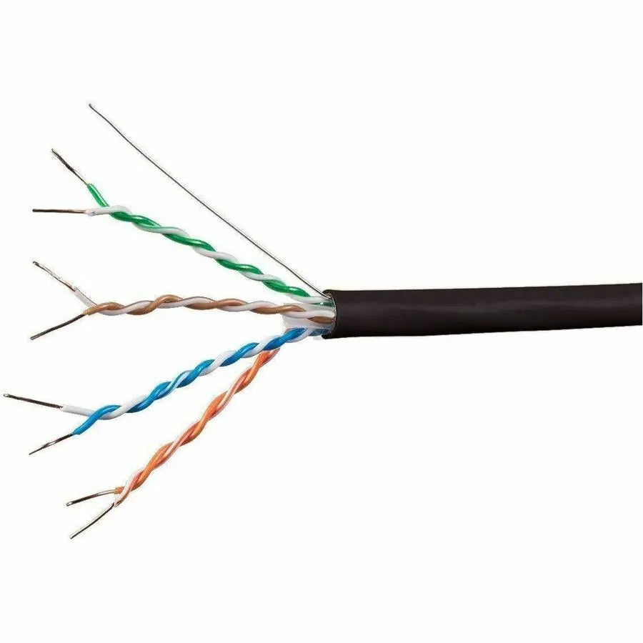 Monoprice UTP Category 6a Network Cable 1000ft Black for High-Speed Data Transmission