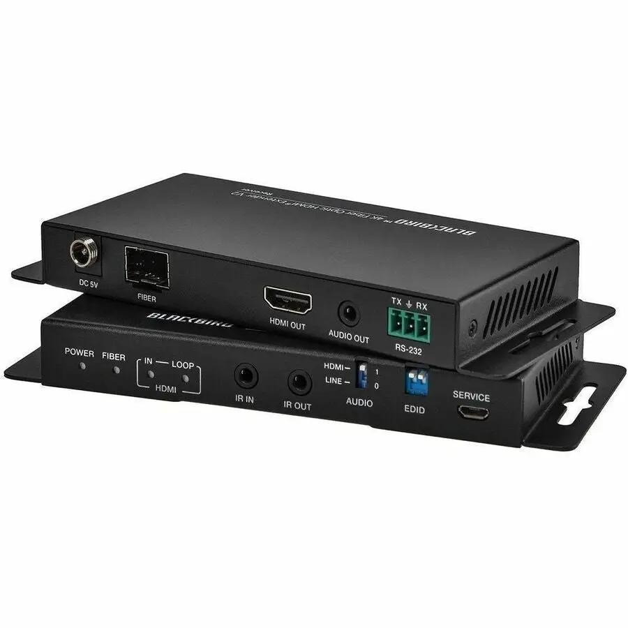 Monoprice Blackbird 4K60 Fiber Optic HDMI Extender Transmitter and Receiver Set - Supports IR & RS-232 up to 33,000 feet by Monoprice, Inc