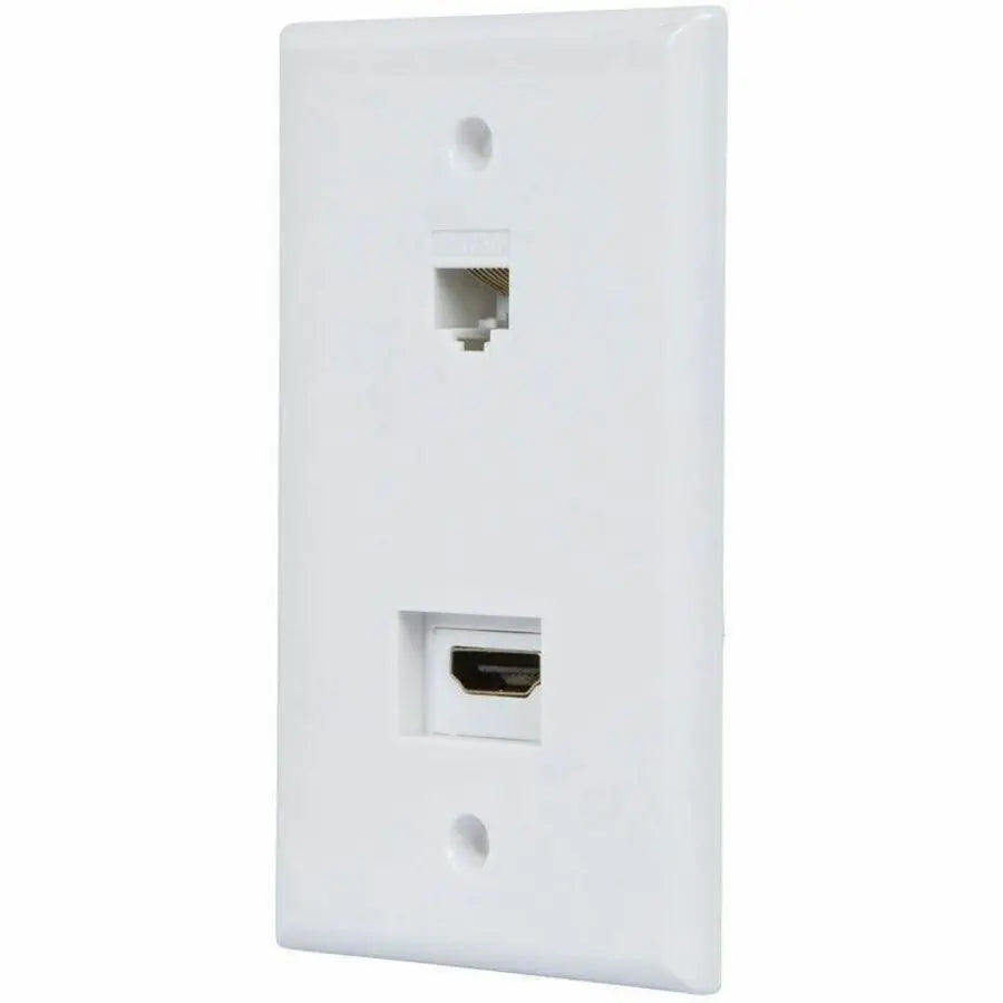 Monoprice Recessed HDMI Wall Plate with HDMI F/F Adapter & RJ45 Cat5e Coupler
