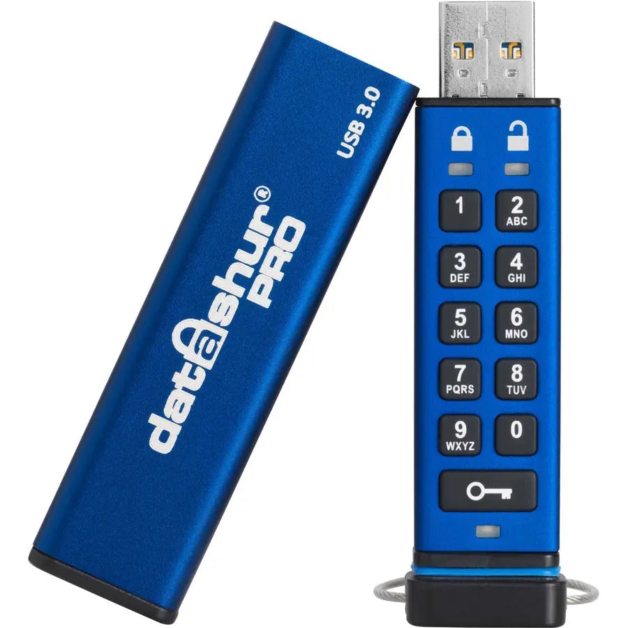 iStorage datAshur PRO 8GB USB 3.2 External Rugged Encrypted Flash Drive