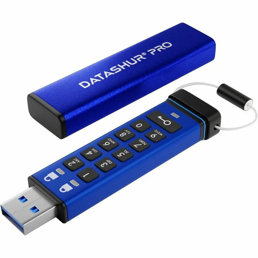 iStorage datAshur PRO 16GB USB 3.2 Type A Rugged Flash Drive with FIPS 140-2 Level 3 Security