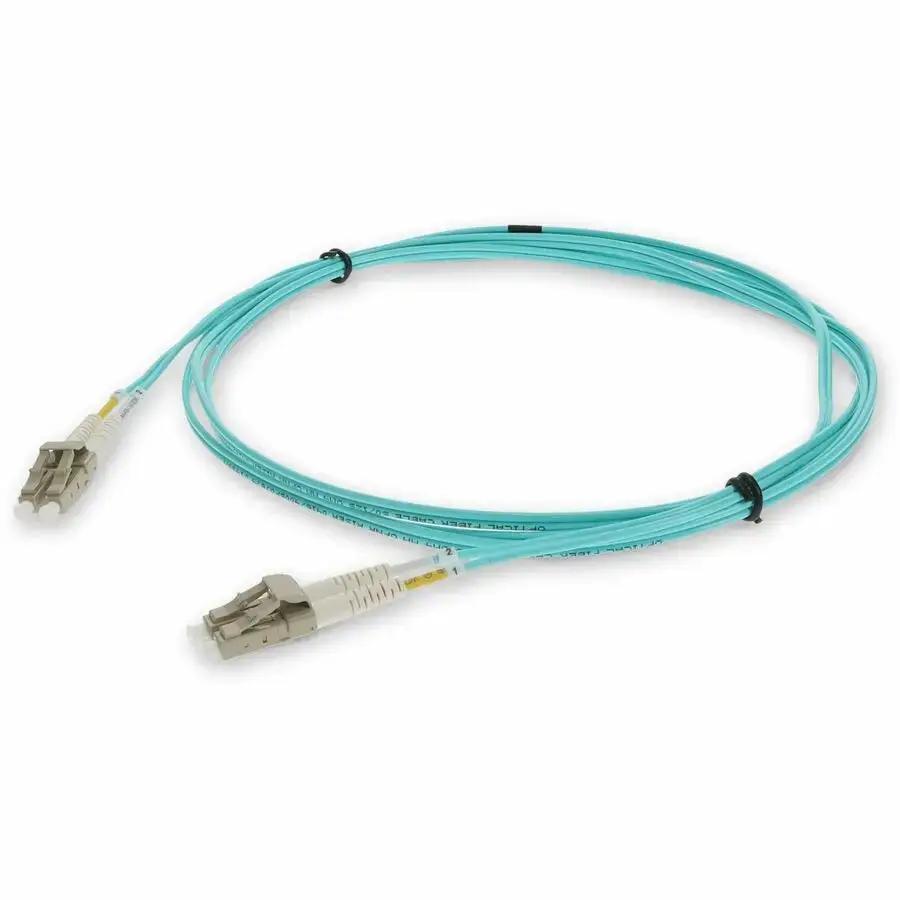 AddOn 2m LC to LC Aqua OM3 Duplex Riser-Rated Fiber Patch Cable by AddOn