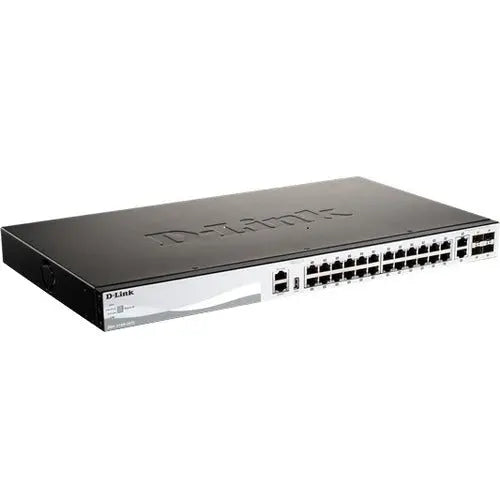 D-Link DGS-3130-30PS Ethernet Switch - Managed Layer 3 Gigabit PoE Network Switch with 24 Ports and USB Access