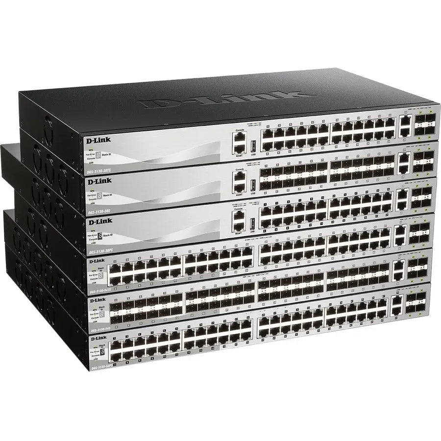 D-Link DGS-3130-54S Ethernet Switch – Managed Layer 3 Gigabit Switch with Fiber Support