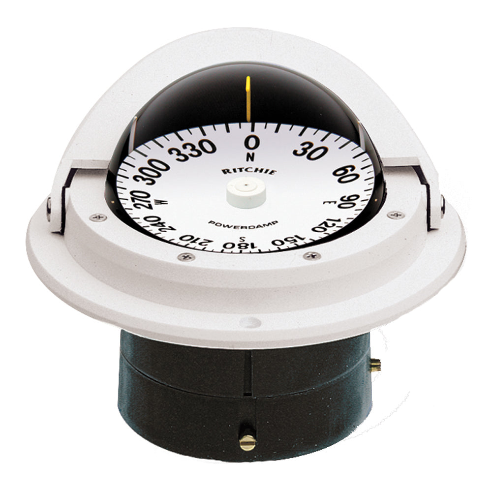 Ritchie F-82W Voyager Compass - Flush Mount with Green NiteVu Night Illumination