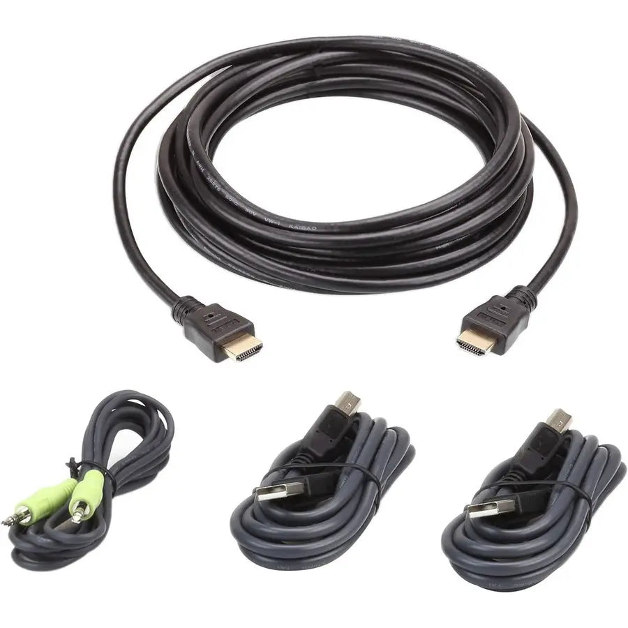 ATEN KVM Cable 2L7D03UHX4 – TAA Compliant Multi-Peripheral KVM Connection Solution