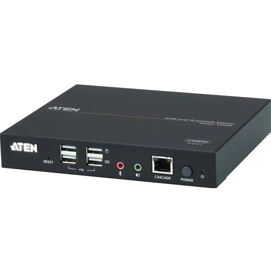 ATEN Technology KA8288 Dual HDMI KVM over IP Console Station for Remote Server Control