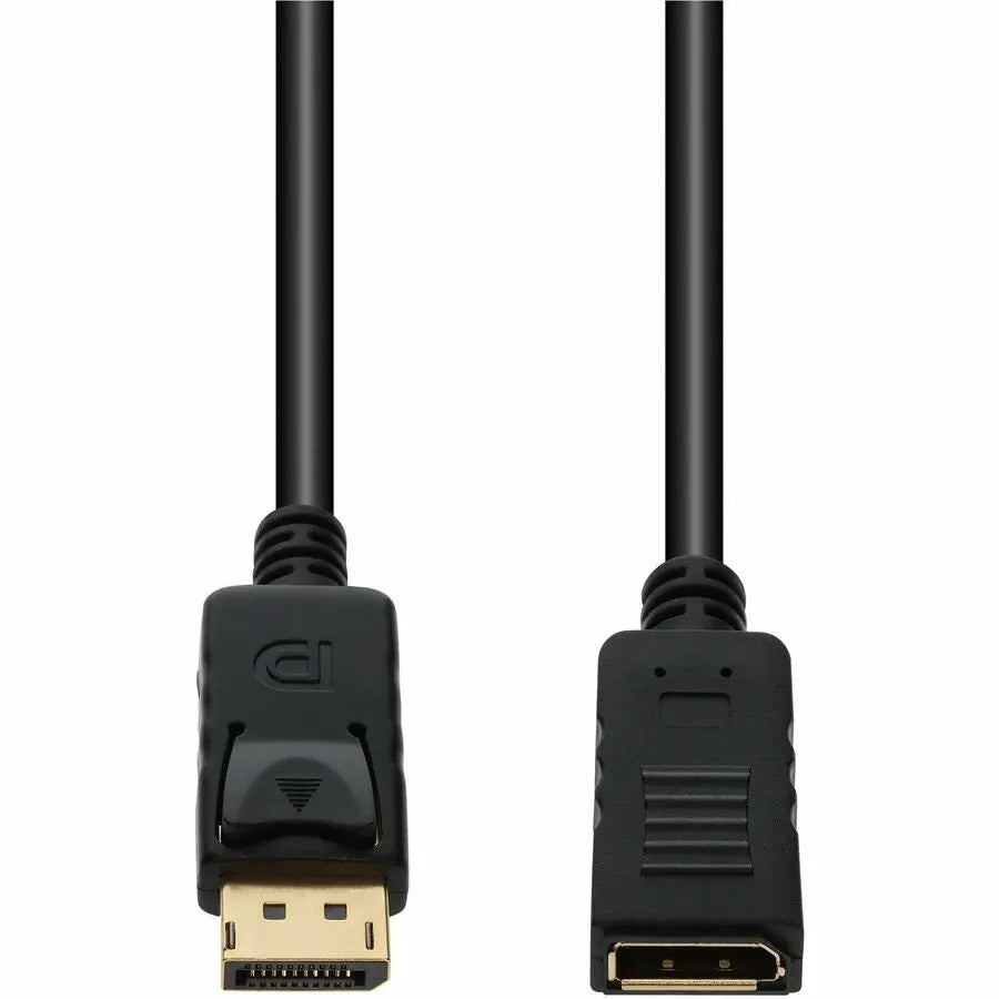 AddOn 6ft DisplayPort 1.2 Male to Female Cable, 4K 60Hz for High-Resolution Video and Audio