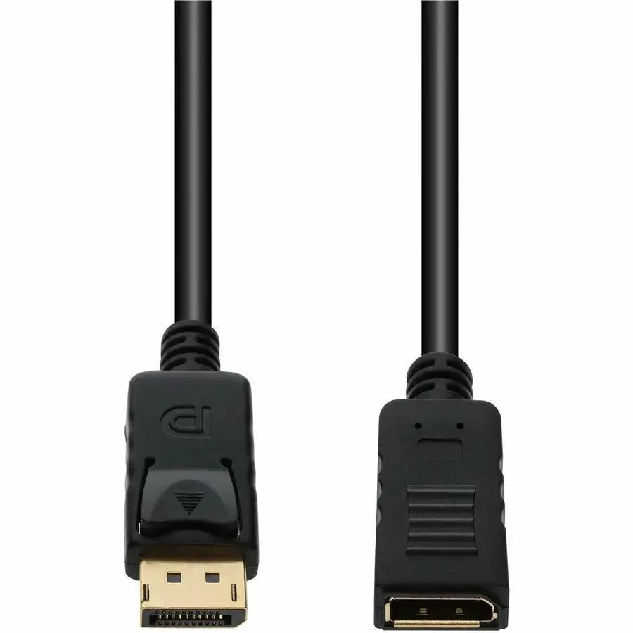 AddOn 6ft DisplayPort 1.2 Male to Female Cable, 4K 60Hz for High-Resolution Video and Audio by AddOn