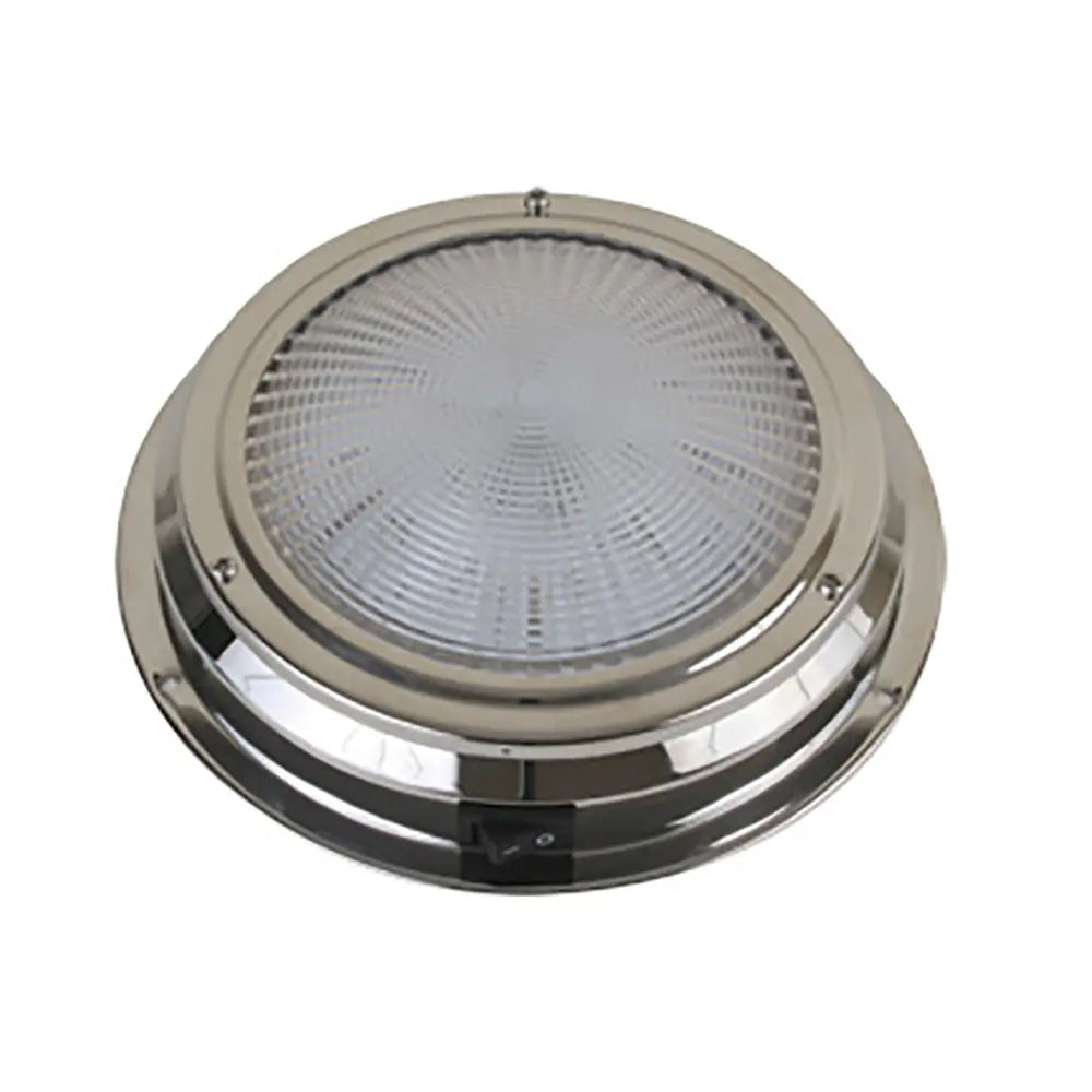 Scandvik LED Dome Light Traditional Stainless Steel 5.5-inch 12V
