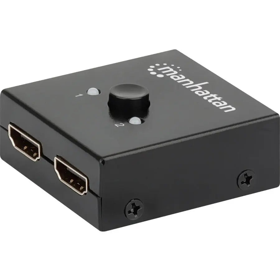 IC INTRACOM Manhattan 4K Bi-Directional 2-Port HDMI Switch – Supports UHD 4096 x 2160 Resolution