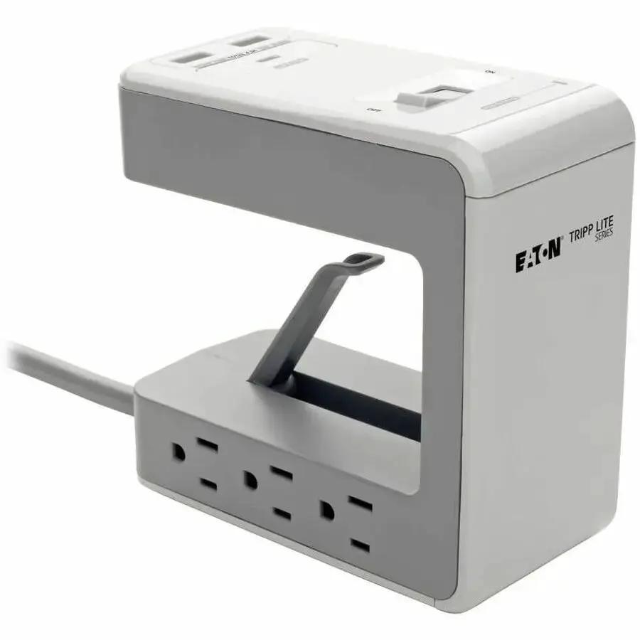 Eaton Tripp Lite Series Protect It! TLP648USBC 6-Outlet Surge Protector with Clamp and USB Charging by Eaton Corporation
