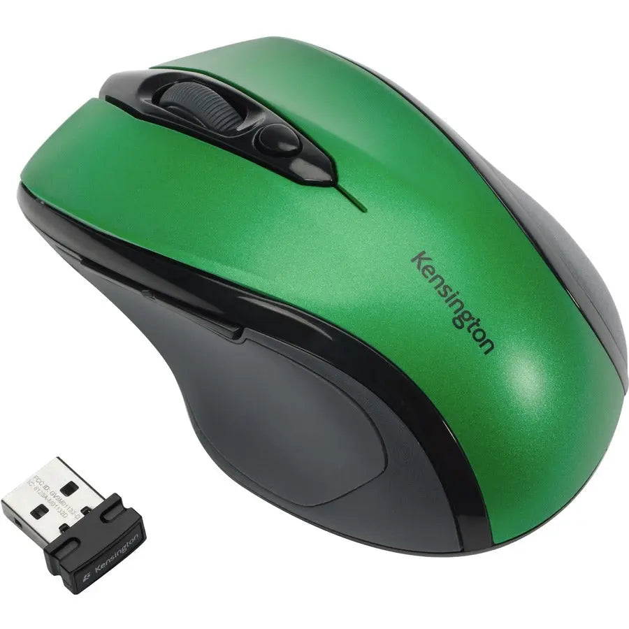 Kensington Pro Fit Mid-Size Wireless Mouse - Emerald Green for Windows 11 and Mac