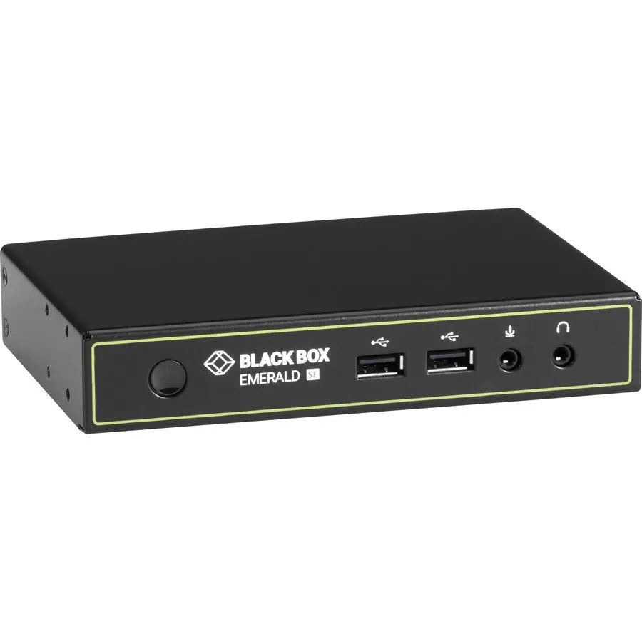 Black Box Emerald SE EMD2000SE-R DVI KVM-over-IP Receiver – Full HD, USB 2.0, Audio, RJ45