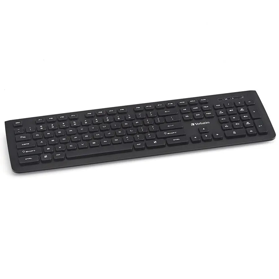 Verbatim America, LLC Wireless Slim Keyboard with 2.4GHz Connectivity and Soft-Touch Keys