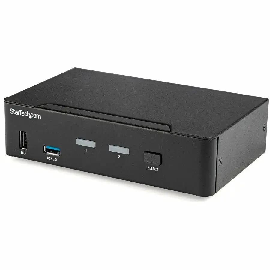 StarTech.com 2-Port DisplayPort KVM Switch - 4K 60Hz with USB 3.0 Hub and Audio Support by StarTech.com