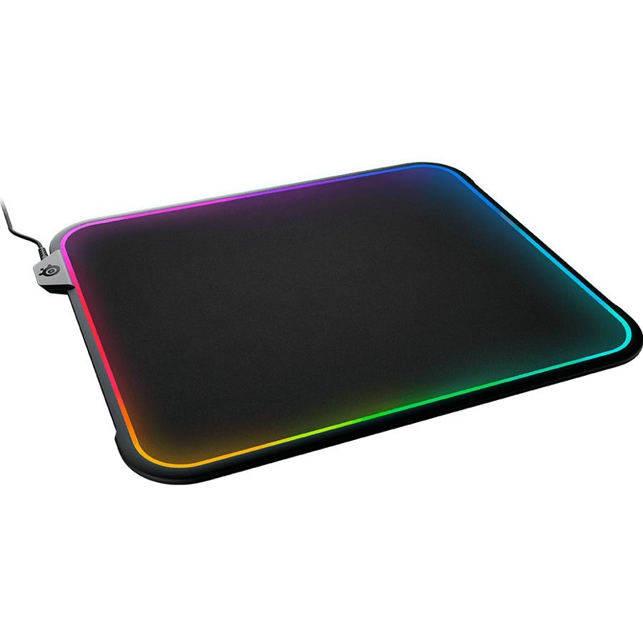 SteelSeries QcK Prism RGB Gaming Mouse Pad, Dual-Textured Surface, Part 63825