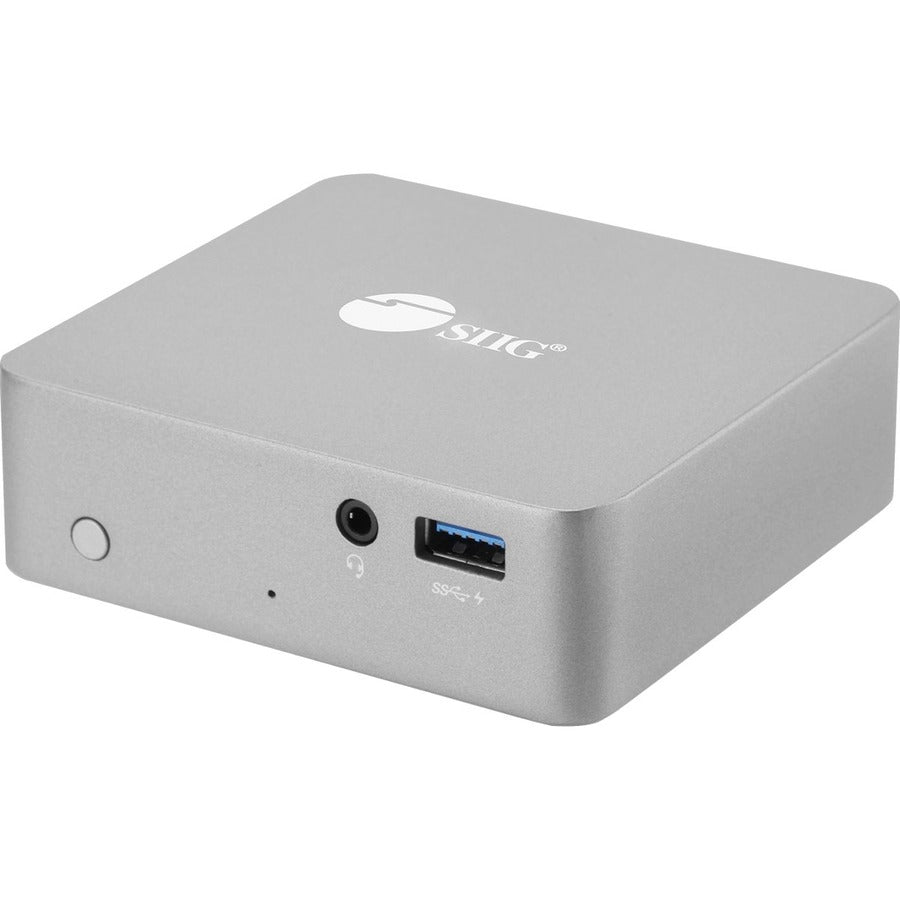 SIIG Aluminum USB-C Mini Docking Station with Power Delivery (Part JU-DK0911-S1)