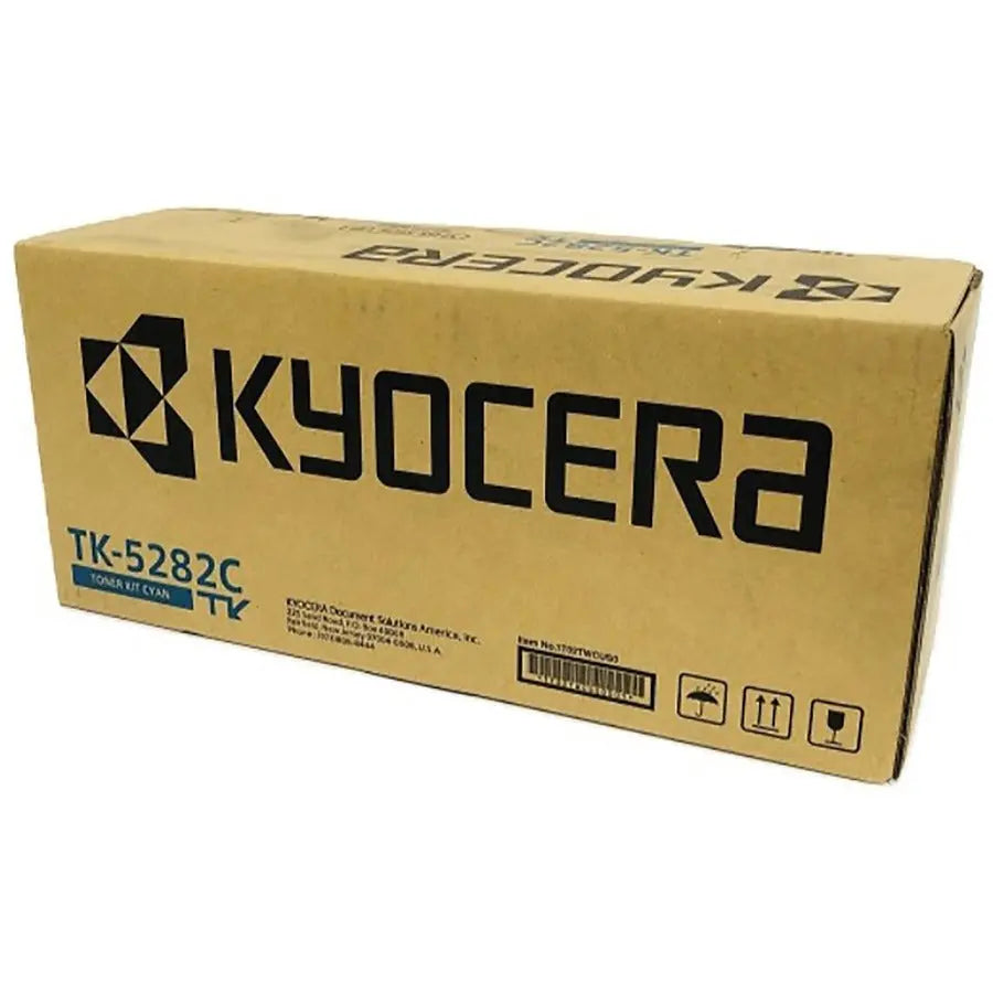 Kyocera TK-5282C Original Cyan Toner Cartridge for ECOSYS M6235cidn, M6635cidn, and P6235CDN