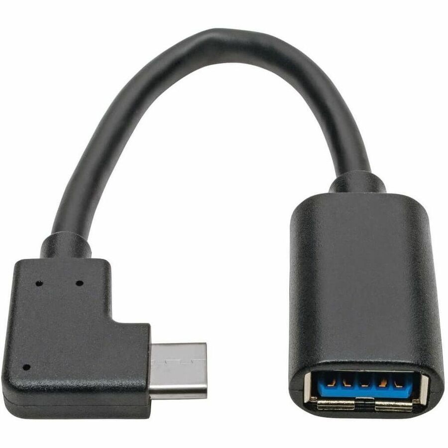 Tripp Lite by Eaton U428-06N-F-CRA USB-C to USB-A Adapter Cable, Right-Angle, 5 Gbps, 60W