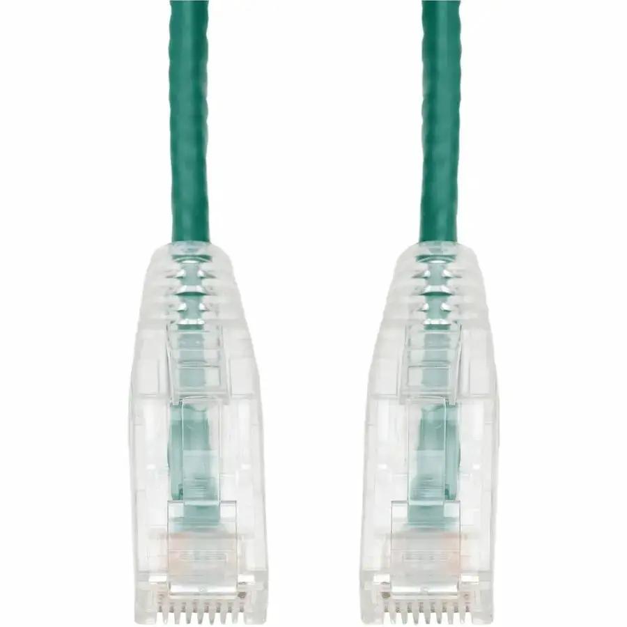 AddOn 3ft Green CAT6 Slim PVC Ethernet Cable with Snagless RJ-45 Male Connectors by ADDON