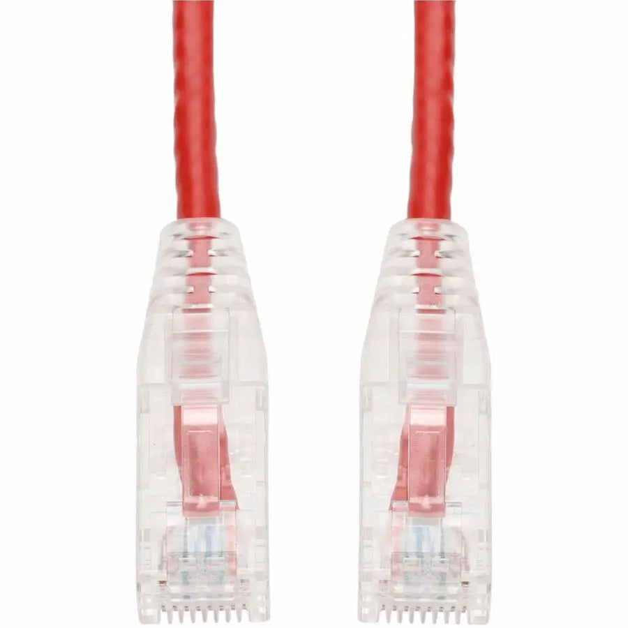 AddOn 15ft Red CAT 6 Slim PVC Ethernet Cable with Snagless RJ-45 Connectors